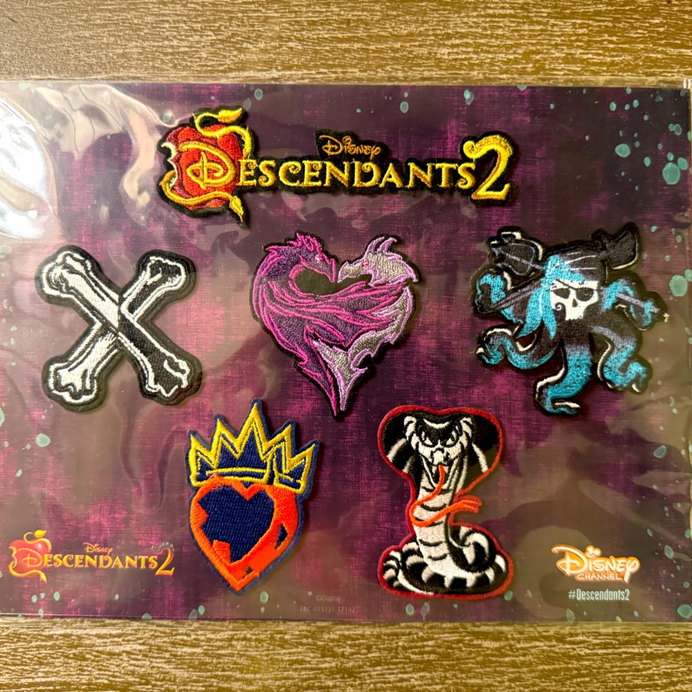 Disney descendants 2 embroidered character patches